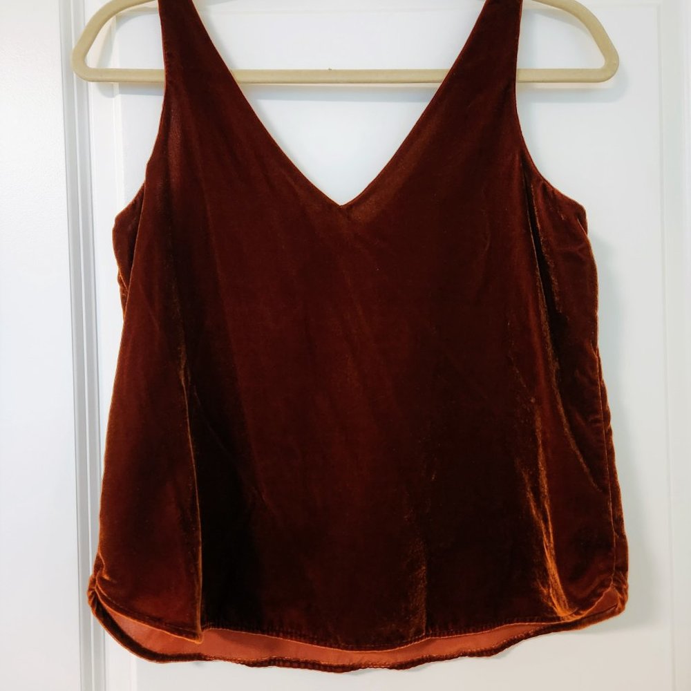 Loft Copper Velvet Tank Top